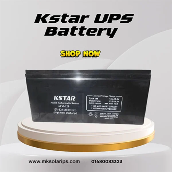 KSTAR 120AH 12V SMF Rechargeable UPS Battery