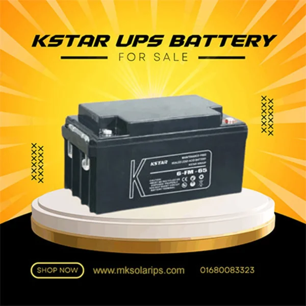 KSTAR 65AH 12V SMF Rechargeable UPS