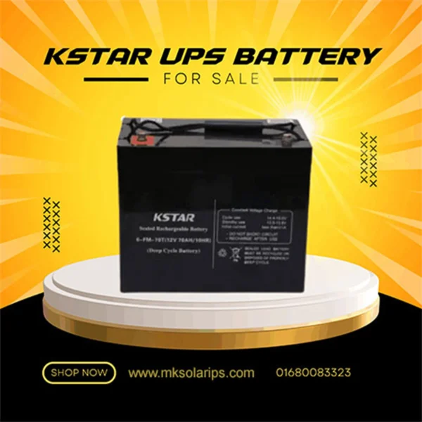 KSTAR 70AH 12V SMF Rechargeable UPS Battery