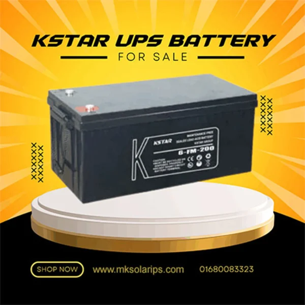 KSTAR 200AH 12V SMF Rechargeable UPS Battery